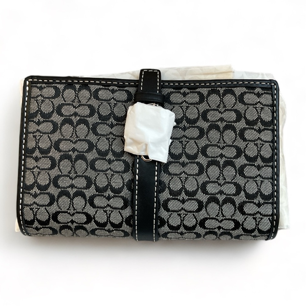 💫NWT Vintage Coach Signature Canvas Wallet - NEW WITH TAGS, original wrapping